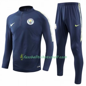Manchester City Sweatshirts Anzüge Dunkelblau 2018-2019